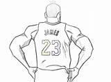 Lebron Lakers sketch template