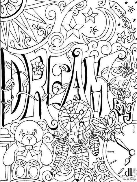 dream coloring page coloring pages color art