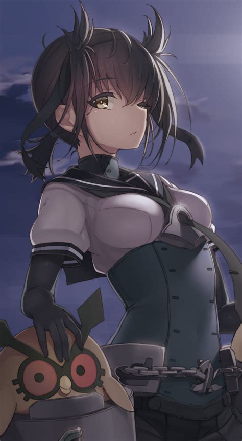 Hatsuzuki And Hoothoot Kantai Collection And 1 More Drawn By
