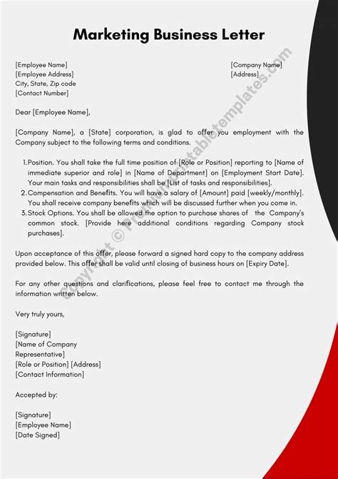 marketing business letter editable  pack
