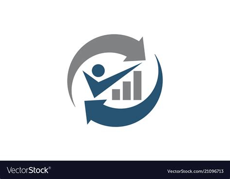 business investment logo design template vector image