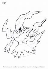 Darkrai Pokemon Draw Step Drawing Improvements Necessary Finish Make sketch template