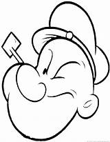 Popeye Sailor Coloring Pages Part sketch template