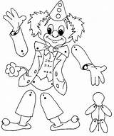 Clown Ritaglia Trekpop Hampelmann Costruisci Knutselen Pantin Marionetas Vorlage Pagliaccio Clowns Ausdrucken Articulé Pantins Maternelle Coloriage Circo Schede Rossita Articulado sketch template
