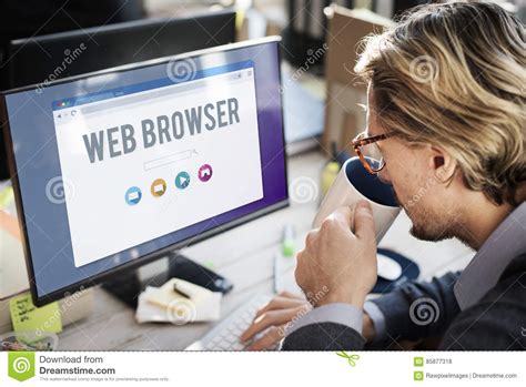 generic web browser  page concept stock photo image  page drinking
