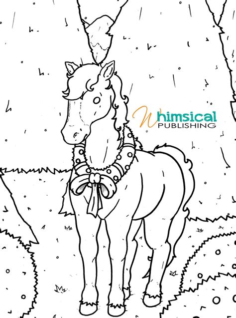 christmas horse copy horse coloring pages printable christmas