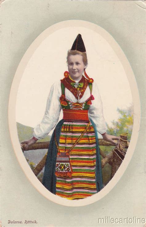 Sweden Rattvik Dalarne 1910 Ebay Folk Costume Sweden Folk
