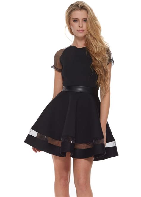 The Little Black Dress Marilyn Dress Skater Style Scuba