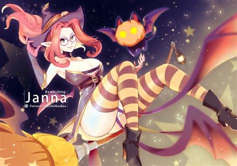 Janna Windforce And Bewitching Janna League Of Legends
