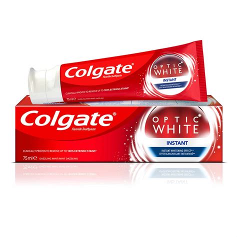buy colgate optic white instant whitening toothpaste ml  shop beauty personal care