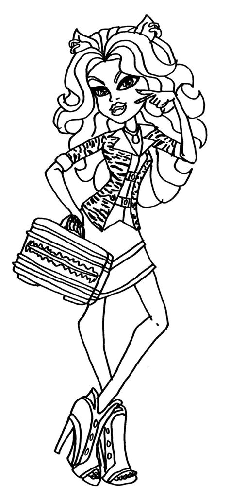 images  monster high coloring pages  pinterest monster