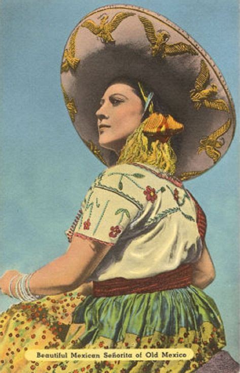 vintage mexican postcard mexican culture mexican art mexican folk art