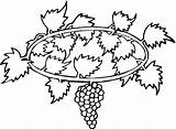 Grape Coloring Printable Supercoloring Leaves Pages Clipart Color sketch template