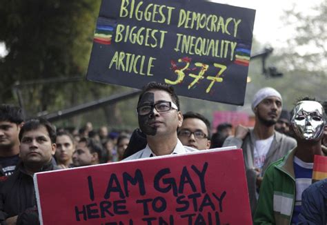 indian rights activists protest supreme court s ruling criminalizing
