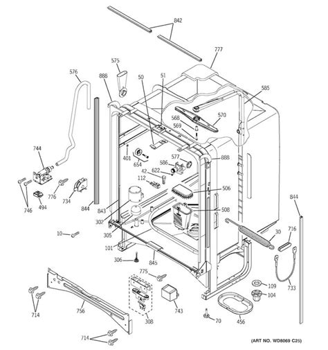 ge dishwasher parts model edwgbb sears partsdirect ge dishwasher frigidaire