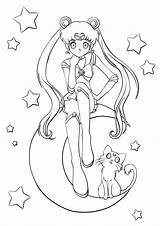 Sailor Moon Deviantart Lineart Coloring Cheila Pages Adult Iris Jade sketch template