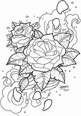 Tattoo Rose Skull Snake Tattoos Coloring Pages Roses Designs Detailed Deviantart Adult Printable Sheets Mandala Drawing Dragonfly Floating Book Print sketch template
