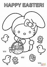 Easter Kitty Coloring Hello Pages Happy Printable Preschool Color Print Patrol Paw Worksheets Sheets Kids Cartoon Disney Basket Colouring Bunny sketch template