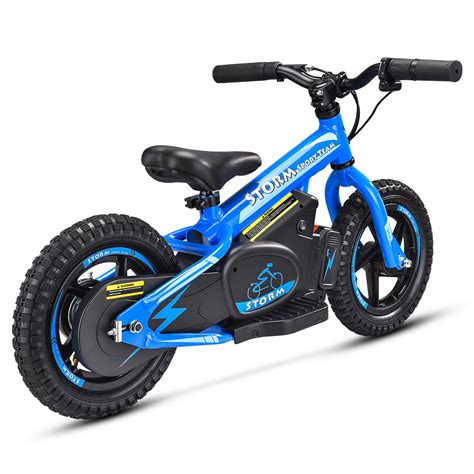 blue storm  kids  electric balance bike quads  kids