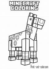 Minecraft Coloring Pages Print Color sketch template