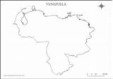 Venezuela Croquis Estados Contorno sketch template