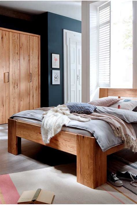 schlafzimmer set verunia aus wildeiche massivholz mit falttuerenschrank