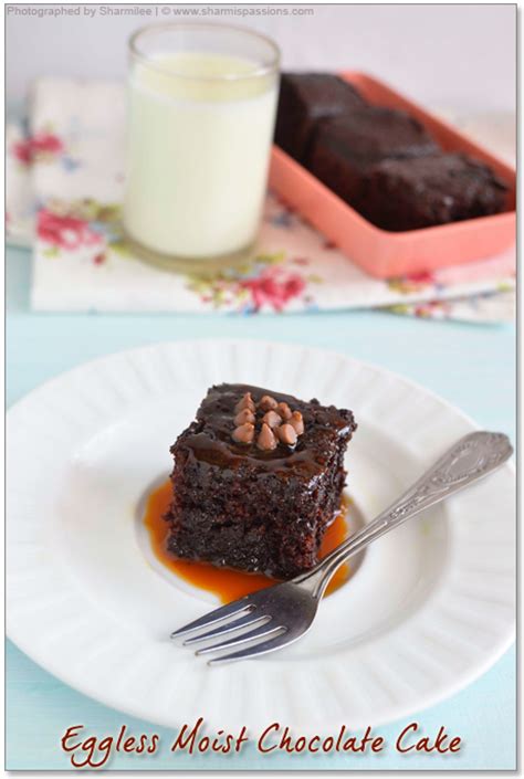 eggless chocolate cake recipe sharmis passions