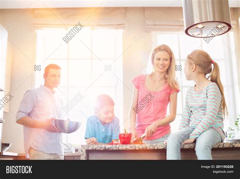family preparing food image photo  trial bigstock