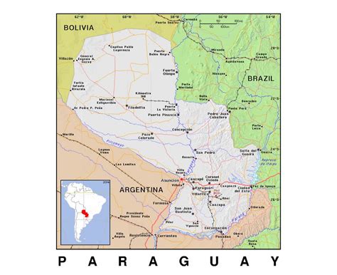maps of paraguay collection of maps of paraguay south