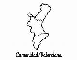 Valenciana Comunidad Valencia Geografia sketch template