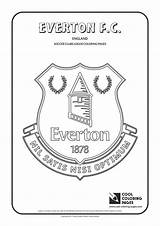 Everton Coloring Pages Logo Soccer Club Cool Logos Liverpool Fc Colouring Football Badge Template Clubs Aston United Print Newcastle Villa sketch template
