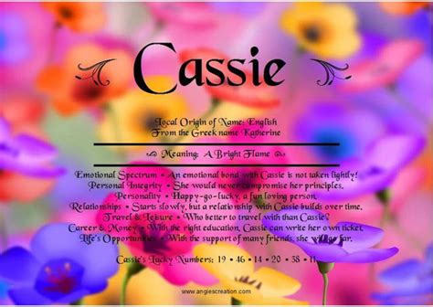 Cassie With Images How To Be Outgoing Names With