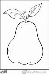 Coloring Pages Guava Pears Drawing Fruit Pear Colouring Printable Fruits Kids Single Real Apple Color Leaf Tree Partridge Title Read sketch template