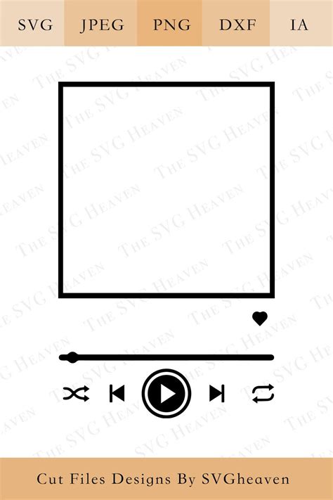 svg spotify code template  file svg png dxf eps