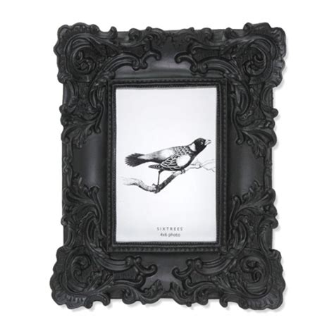 Sixtrees 4x6 Baroque Ornate Frame Silver