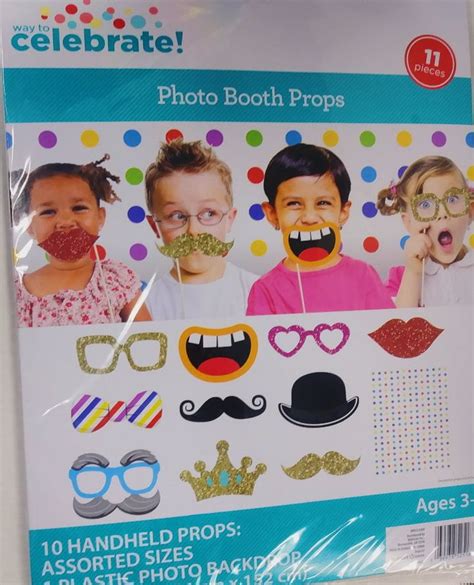 celebrate kids party photo booth props  ct walmartcom