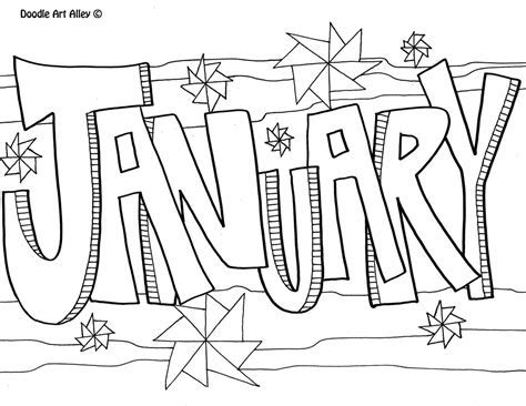 coloring pages  months   year learn  color