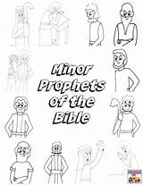Bible Prophet Prophets Minor Sunday Joel sketch template