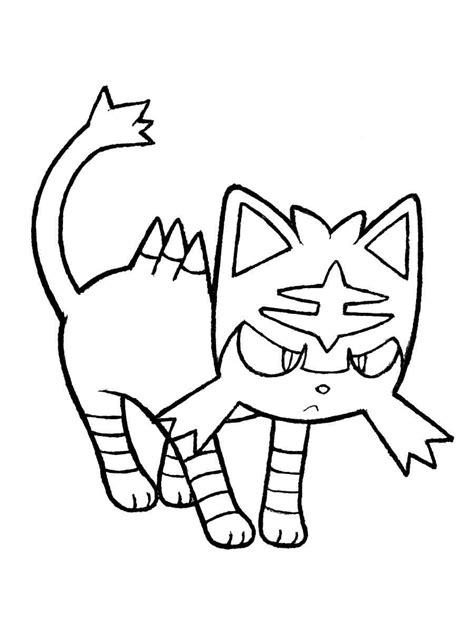 pokemon litten coloring pages  printable