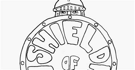 coloring pages  kids   adron  shield  faith