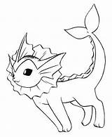 Vaporeon Coloring Pages Pokemon Color Print Getcolorings Books Sketchite sketch template