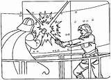 Coloring Luke Skywalker Pages Wars Star Library Clipart Fight Vader Darth sketch template