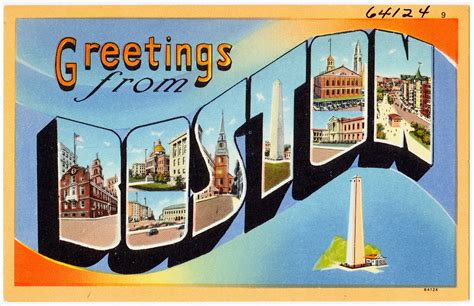 vividly vintage postcards  boston