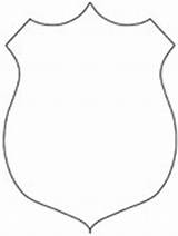 Police Badge Coloring Pages Officer Template Sheet Sketch Bages Hat Man Ws sketch template