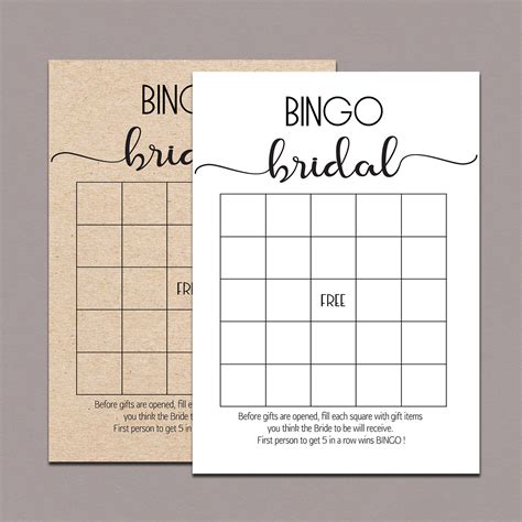 photo  printable bingo cards image  printable bridal bingo