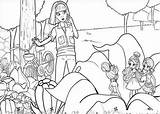 Coloring Thumbelina Pages Barbie Popular sketch template