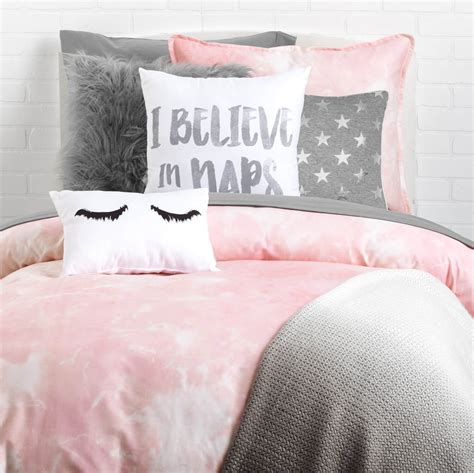pink marble duvet cover and sham set dormify