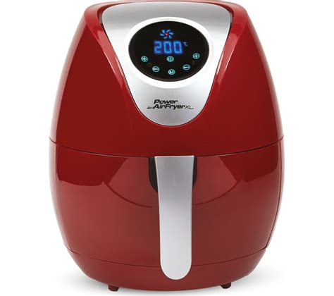 buy power airfryer xl health fryer red  delivery currys