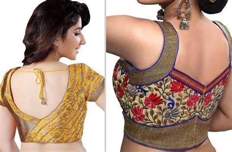 blouse designs in back neck designs image girls online india store