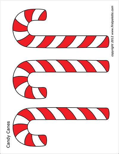 candy canes  printable templates coloring pages firstpalettecom
